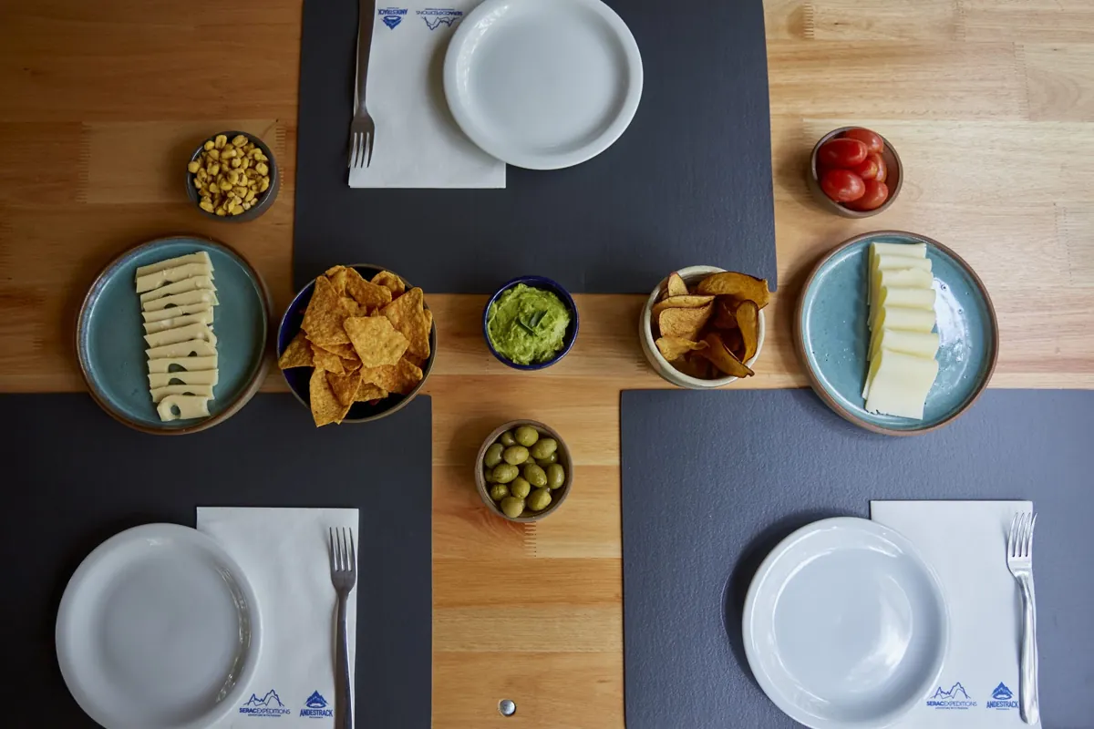 The table set in the dome