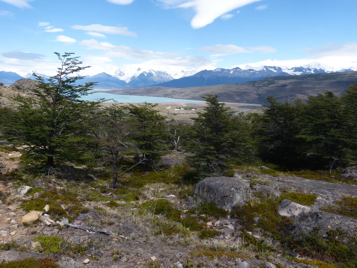 Walking down to Estancia Cristina