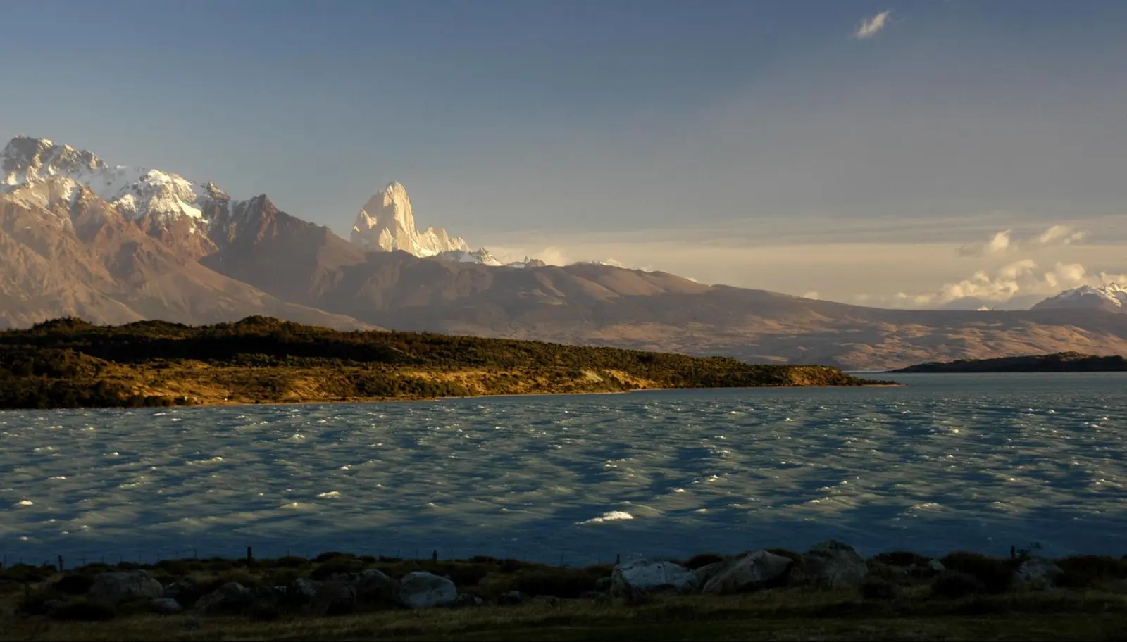 Lago Viedma and the south face of the massif from Helsingfors