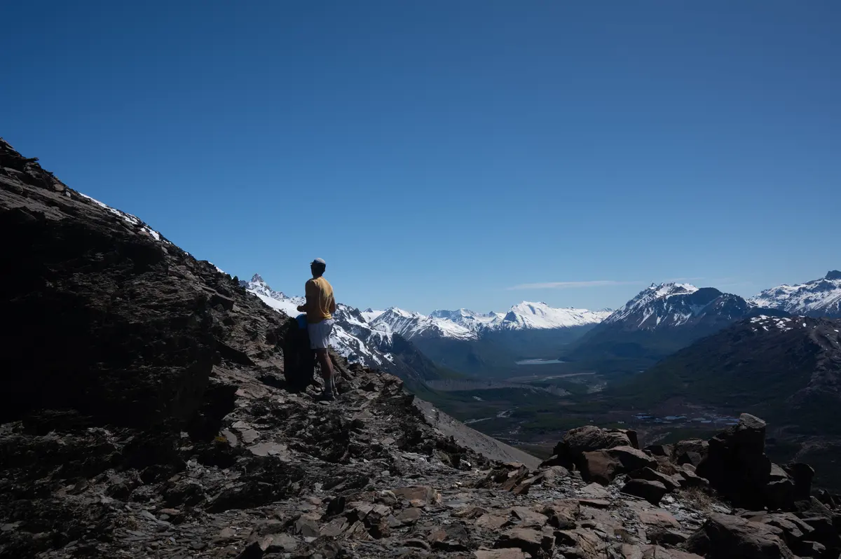 On the ridge, looking over the valley